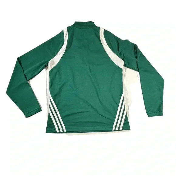 Adidas Beaver Dam Baseball Green 1/4 Zip Pullover Long Sleeve Shirt Adult S - Picture 6 of 10